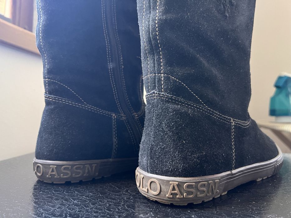 Cizme piele intoarsă Polo