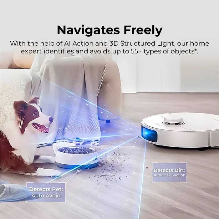 Прахосмукачка робот Dreame L10s Pro Ultra Heat с Топла вода, MopExtend