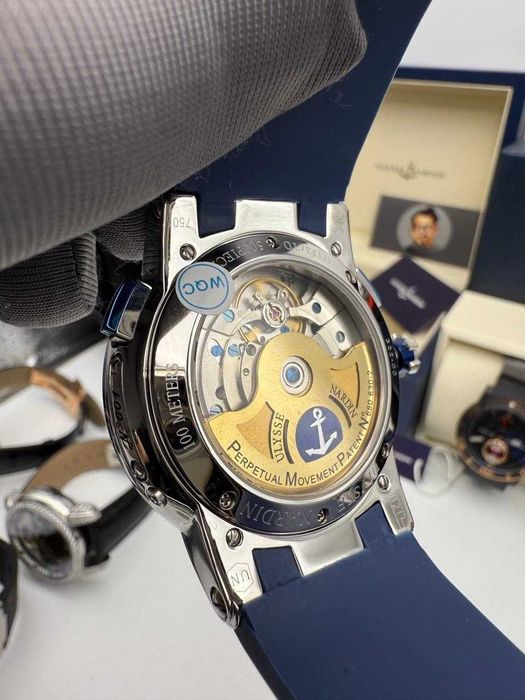 ulysse nardin el toro сребристо синьо