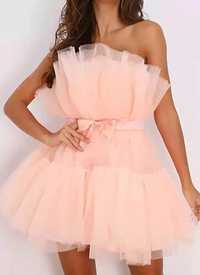 rochie de petrecere damă rochie corset rochie scurtă mini roz deschis