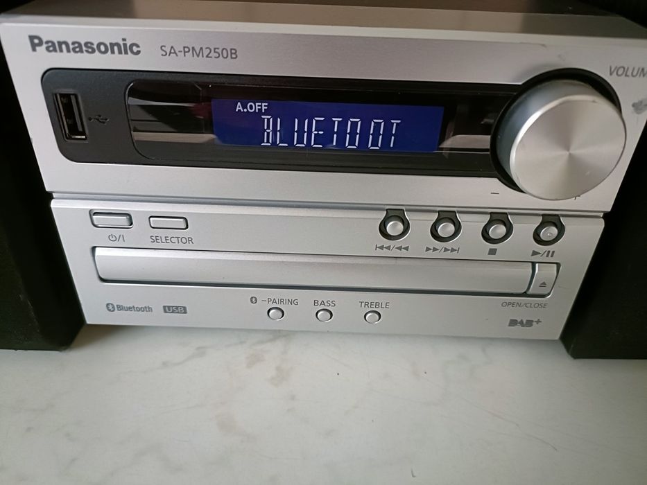 Panasonic SA PM 250 B, sistem audio, Bluetooth, USB, FM, CD player