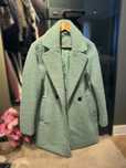 Palton teddy turquoise S/M