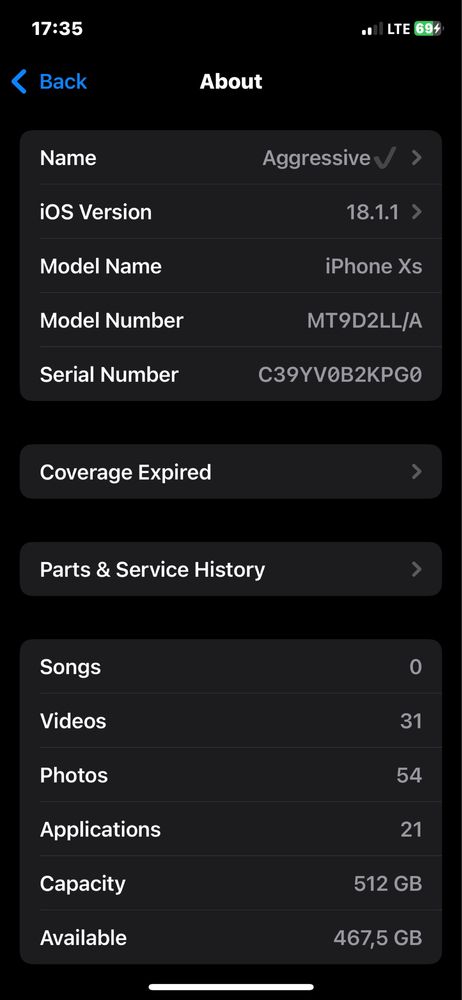 Iphone XS (gold)