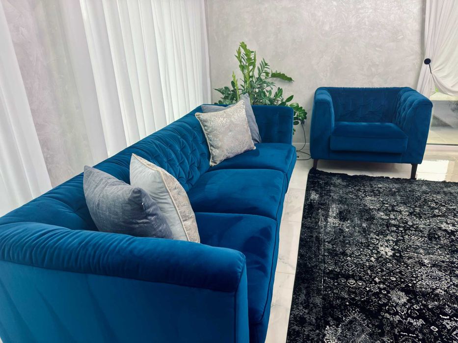 Vindem Canapea Liniară + Fotoliu în perfectă stare de funcționare