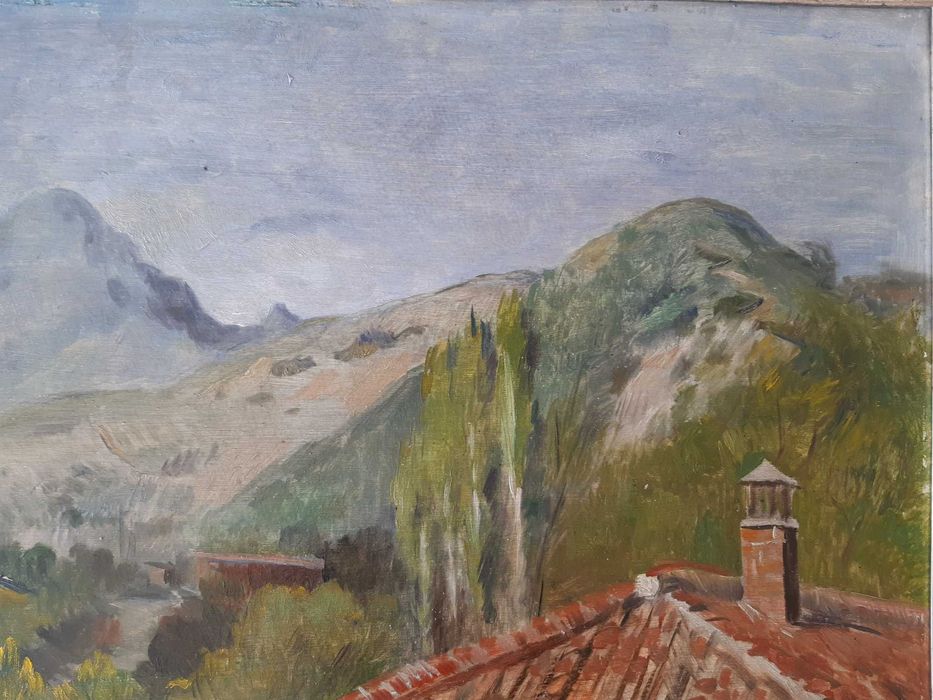 Стара картина 1944г Николай Евров