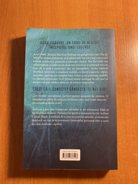 Vând cărți din seria Tânărul Sherlock Holmes, de Andrew  Lane