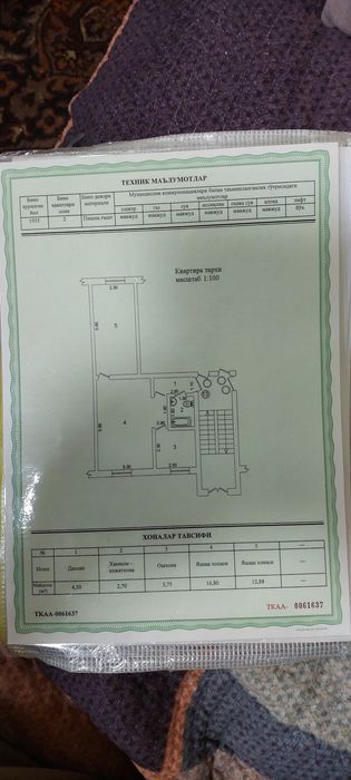 Продам 1/2 часть квартиры в миробадском раене возле метро ойбек .