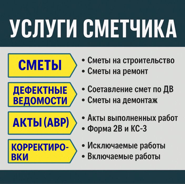 Сметалық құжаттамаларды жасақтау