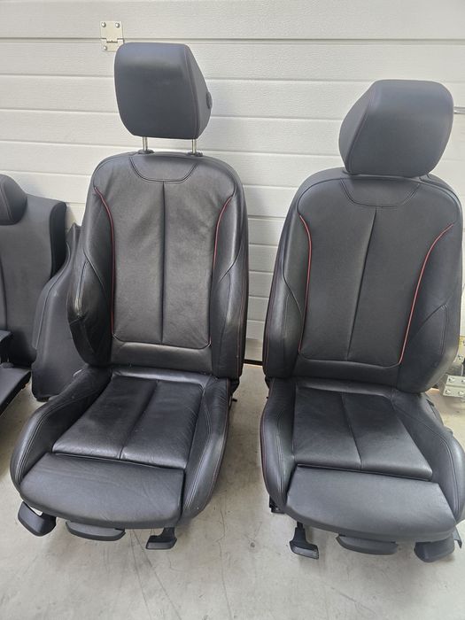Interior scaune fata sport încălzire piele neagră bmw f32 seria 4