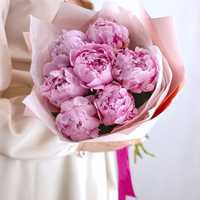 Доставка цветы букеты пионы розы хризантемы