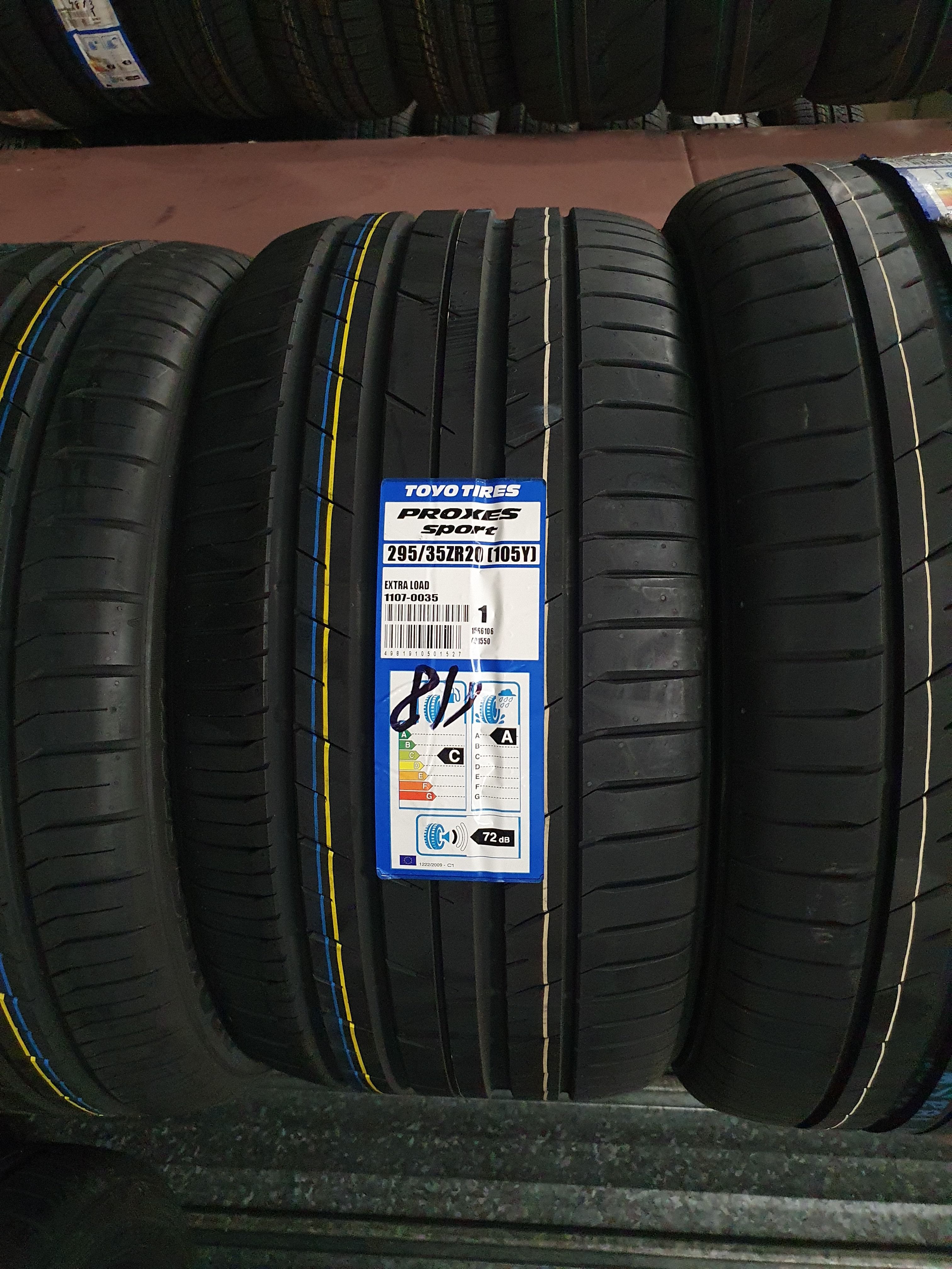 295/35zr20 Toyo Proxes Sport 105y Xl Dot4418