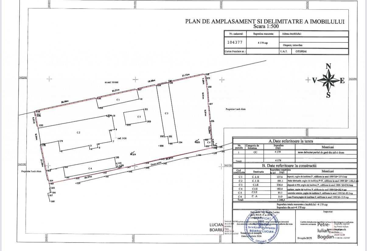 DN1 Otopeni Spatii Depozitare 1,600 mp + Teren 4,235 mp langa Aeroport