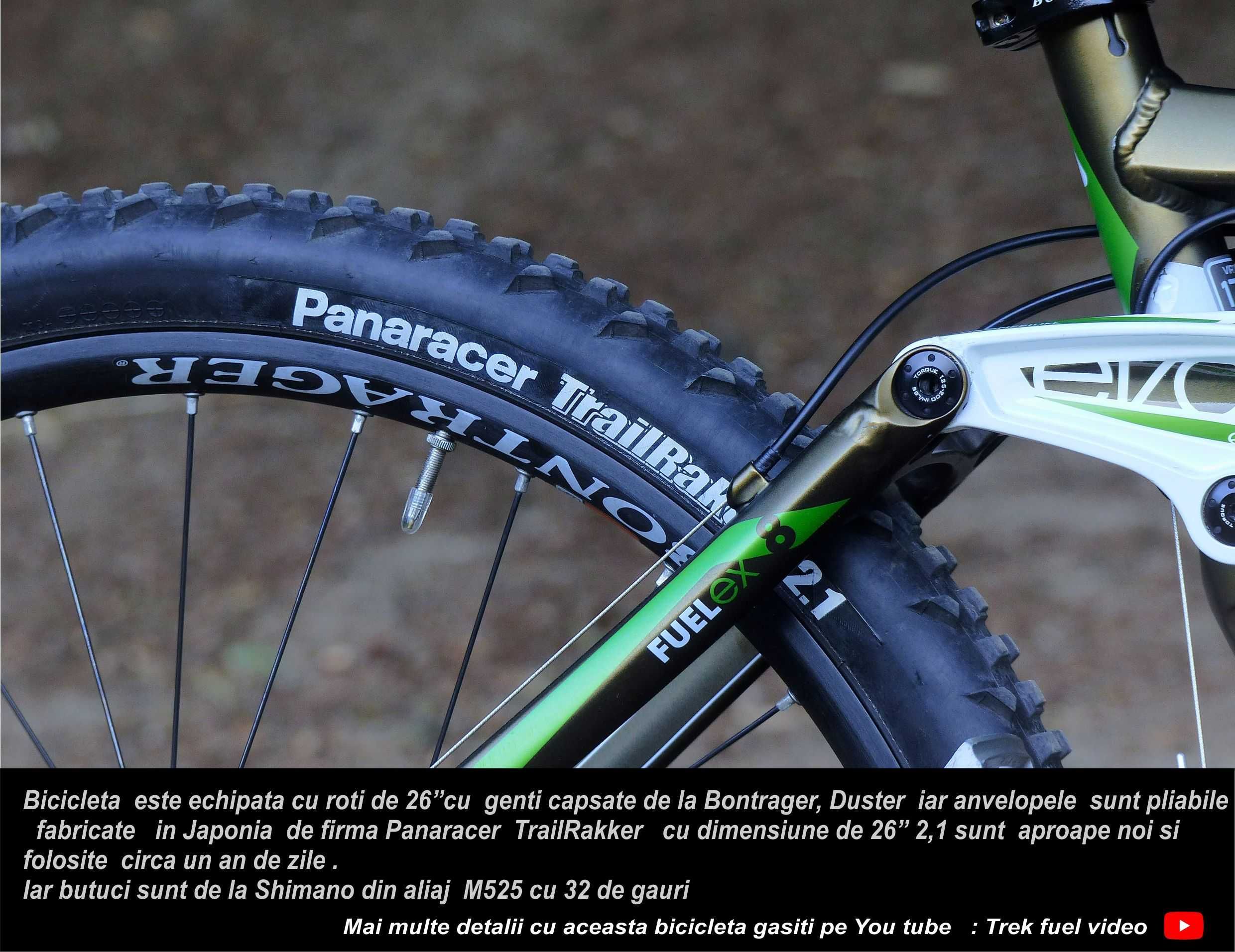 Bicicleta Full suspension -TREK FUEL EX - marimea  S - Dotari de top