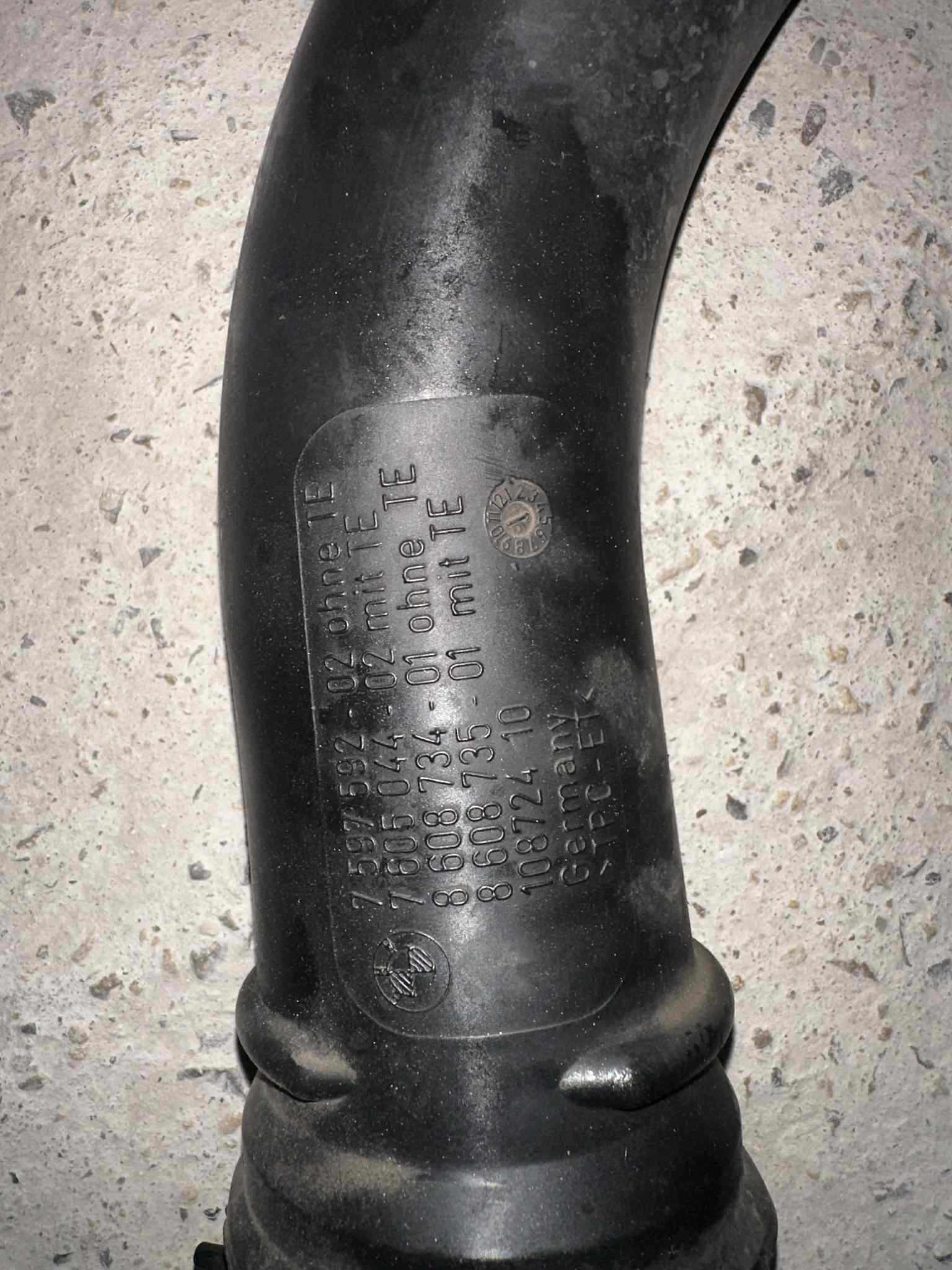 Charge pipe/ Чарджпайп бмв F20, F21, F22, F23, F30, F31, F34, F32, F33