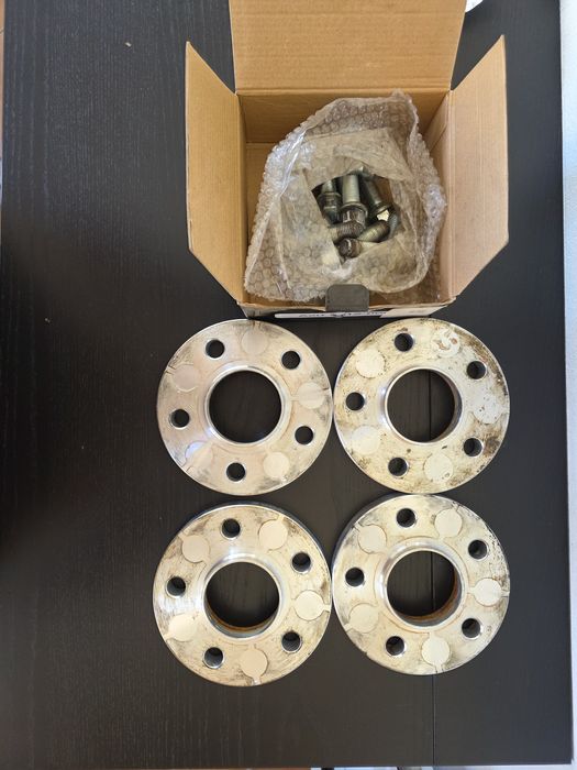 4 × Flanse distantiere 5x112 cu prezon lung 20mm Audi/BMW/Mercedes
