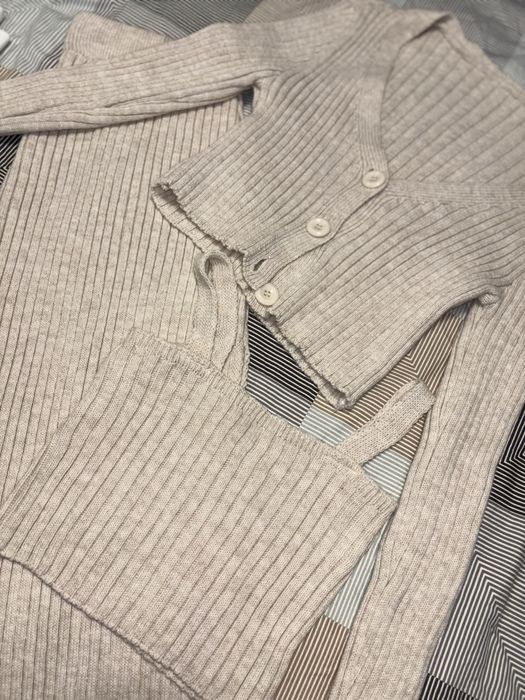 Плетен бежов сет от 3 части