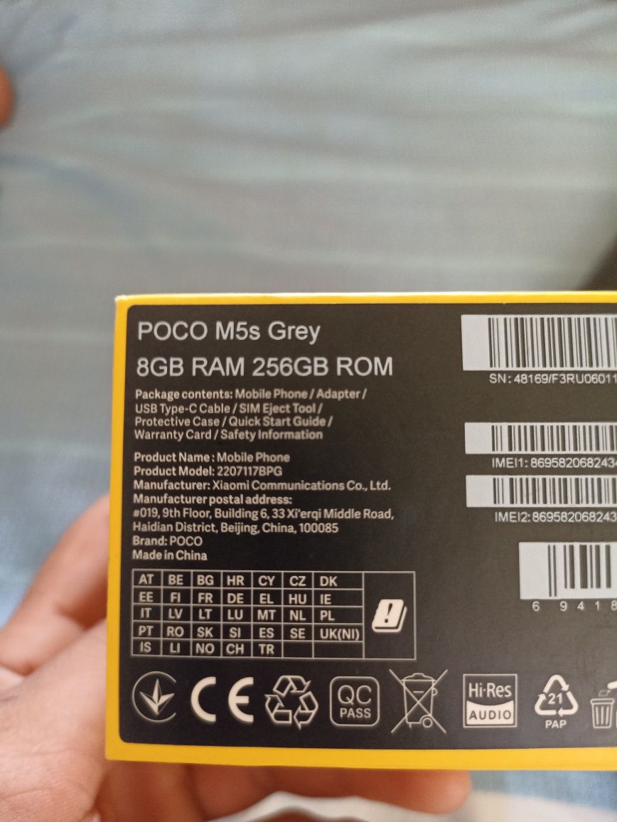 POCO M5s 5g 8gb 256gb