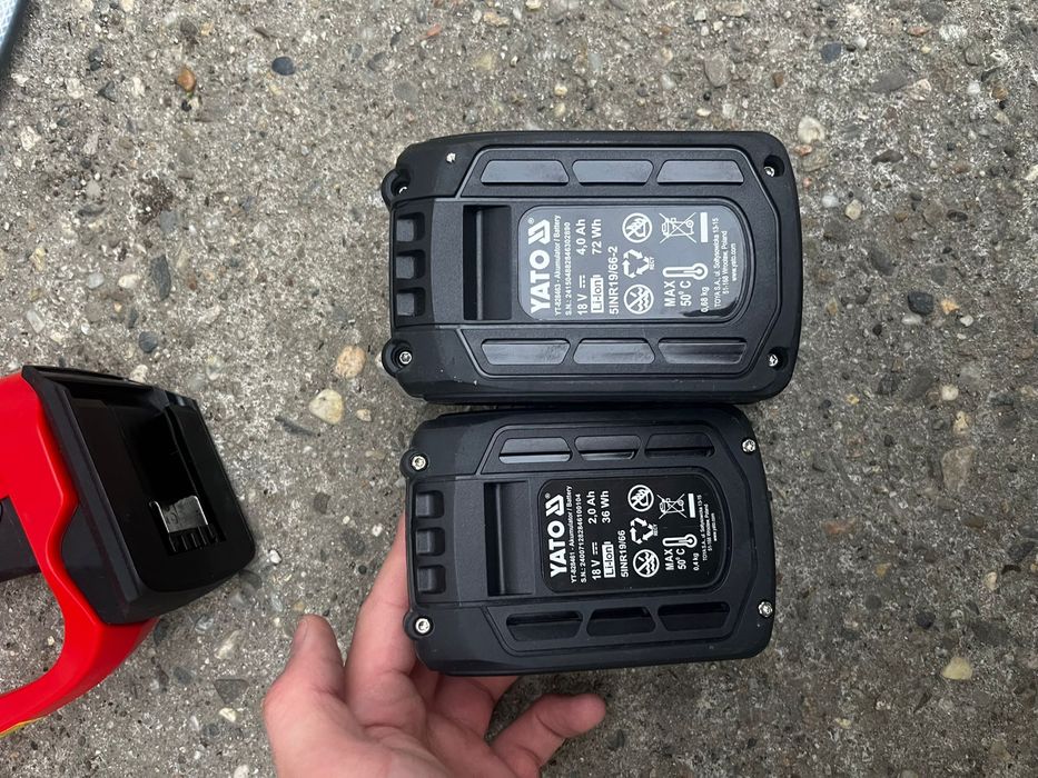 Pistol spalat auto/moto cu presiune portabil pe baterie Yato