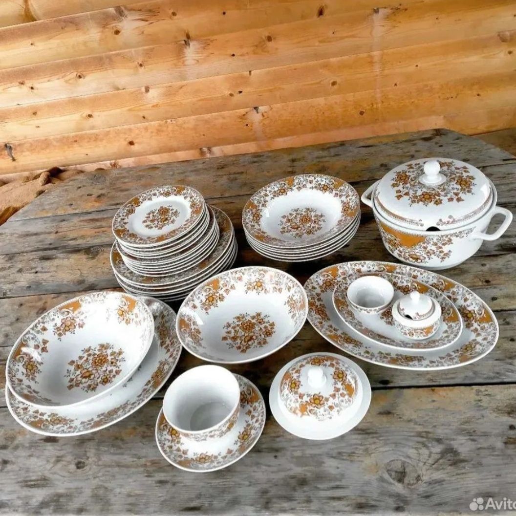 Редкий Чехословацкий столовый сервиз