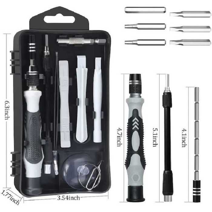 Set surubelnite de precizie pentru reparatii electronice, 115 buc,nou