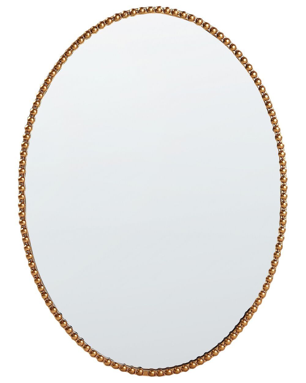 Oglindă ovală aurie de perete Beliani 79cm