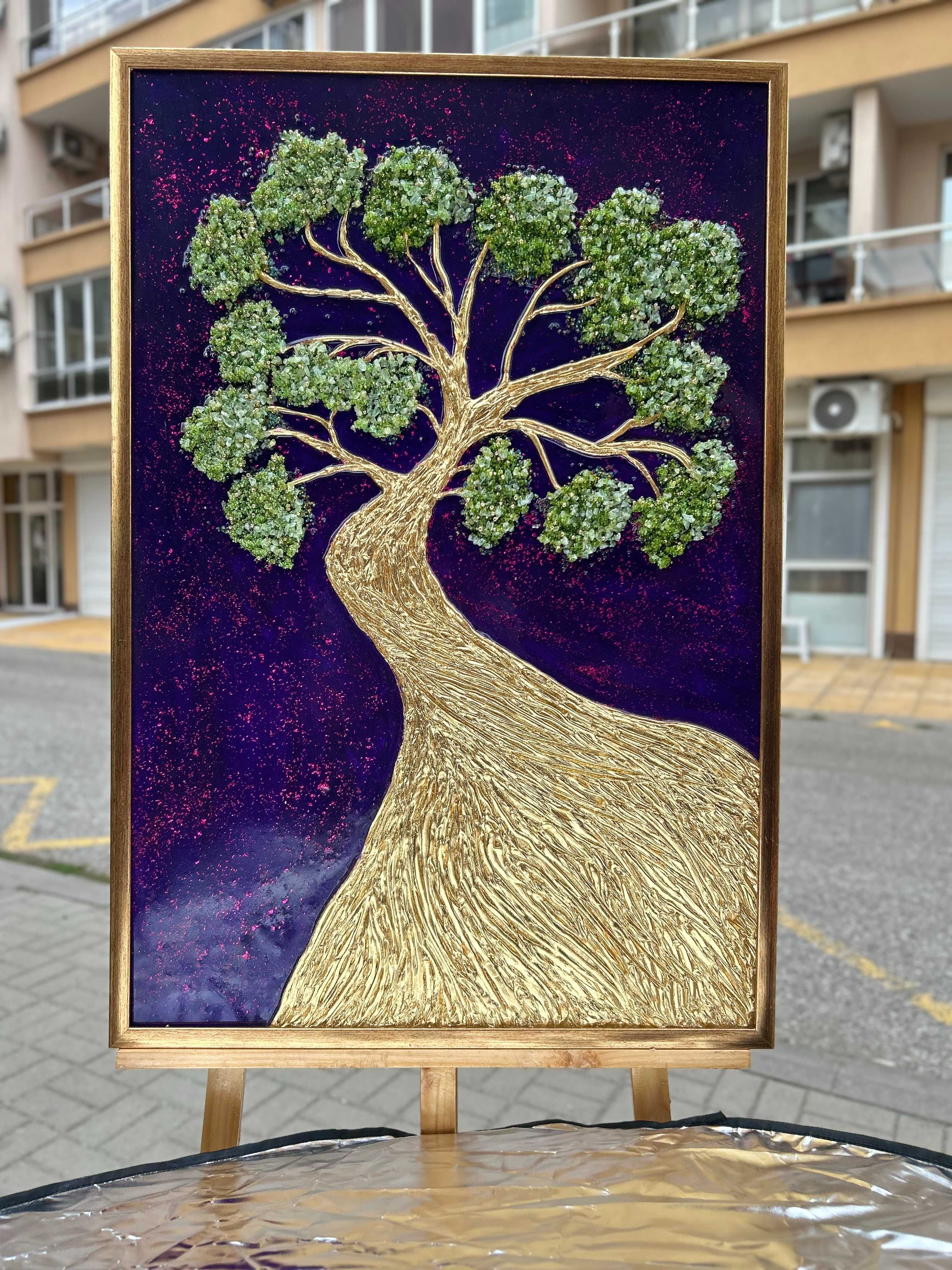 Arbor Montana + LED + Gold рамка + Сертификат + Лукс Опаковка