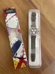 Swatch Irony XLite Red Wheel Unisex Watch YYS4004