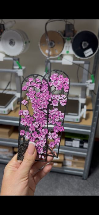 3D Книгоразделител– Цъфтящо клонче от сакура