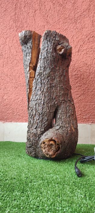 Дървена лед лампа / ръчна изработка /