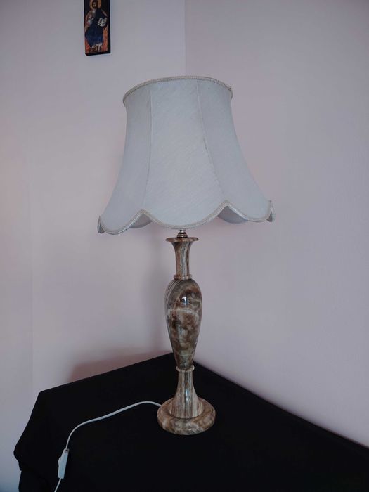 Lampă onix superbă cu abajur