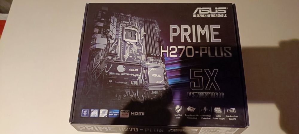 Продавам дънна платка ASUS H270 plus+заедно с INTEL PENTIUM G4560