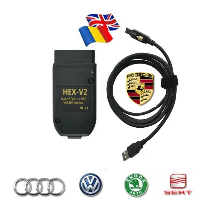 Tester / Diagnoza Auto VCDS Hex V2 VAG COM 23.3 / VW AUDI Skoda NOU*