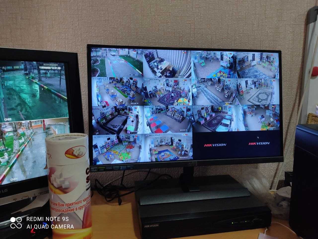 Установка видеонаблюдения камера + Домофон, Ustanofka kamera o'rnatish