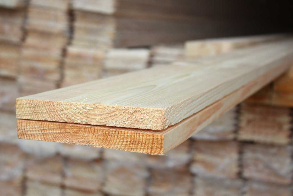 Доска строганная сосна, размер 20x96, длина 3м