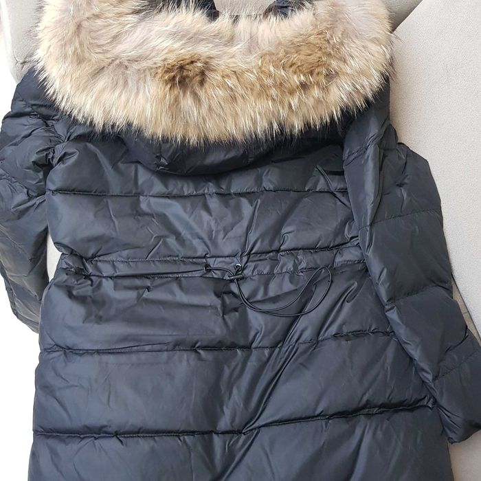 Geaca M o n c l e r  cu puf de gasca si blana naturala ! reducere 2025