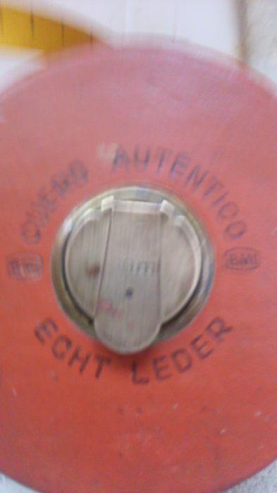 Ruleta vintange BMI 20 metri lucrata in piele si alama