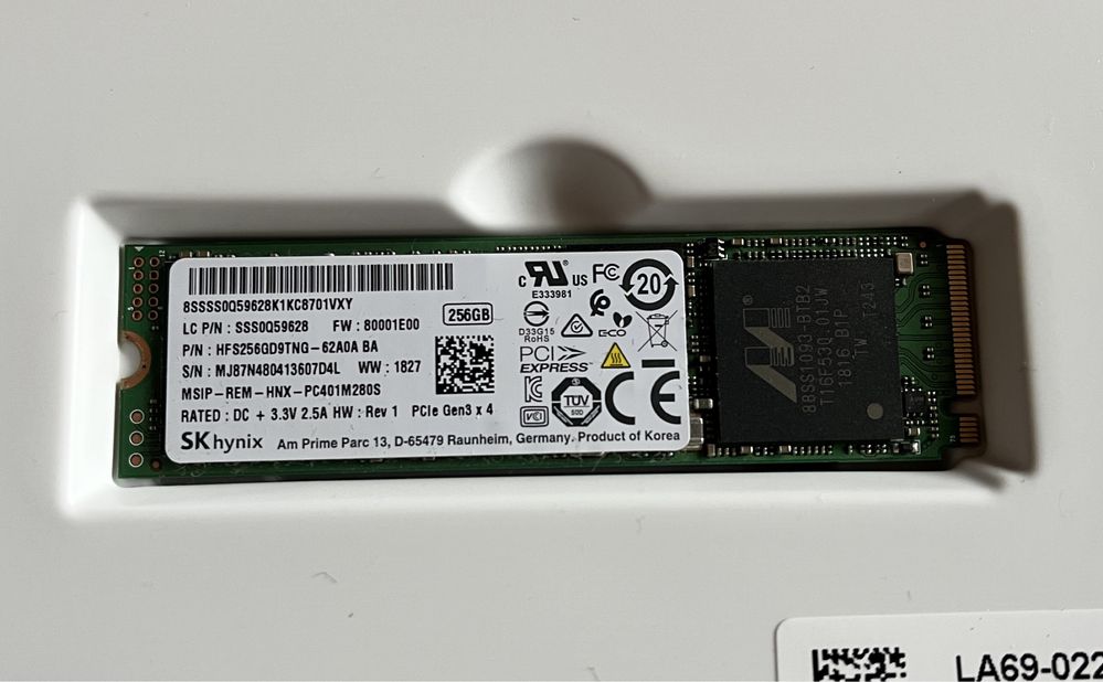 SSD 256 gb Hynix gen 3