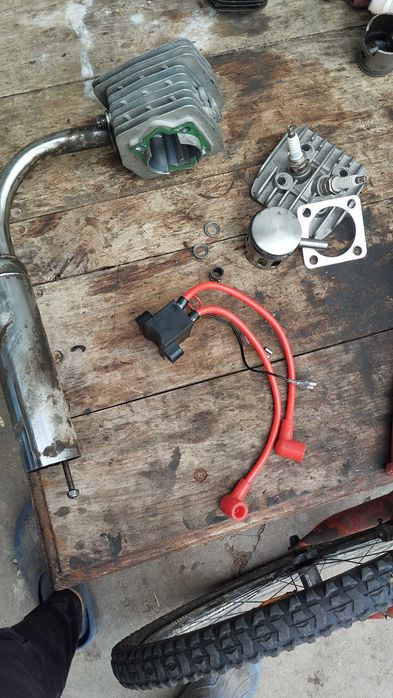 Set motor pentru bicicleta cu 2 bujii