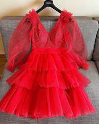 Rochie rosie Red Dress tulle