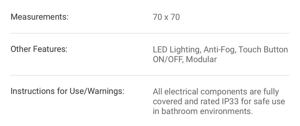 Oglinda inteligenta LED baie rotunda 70 cm