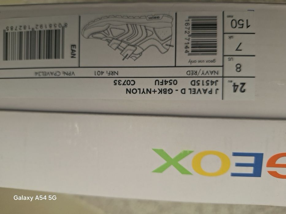 Pantofi geox respira măsura 24