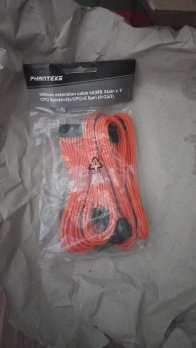 Cabluri modding Phanteks portocalii
