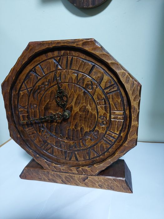 Superb ceas vechi din lemn masiv Junghans