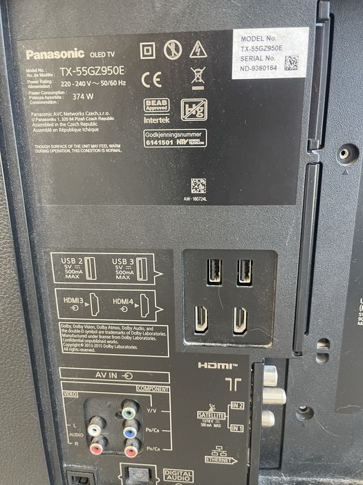 Placa sursa alimentare televizor tv panasonic oled