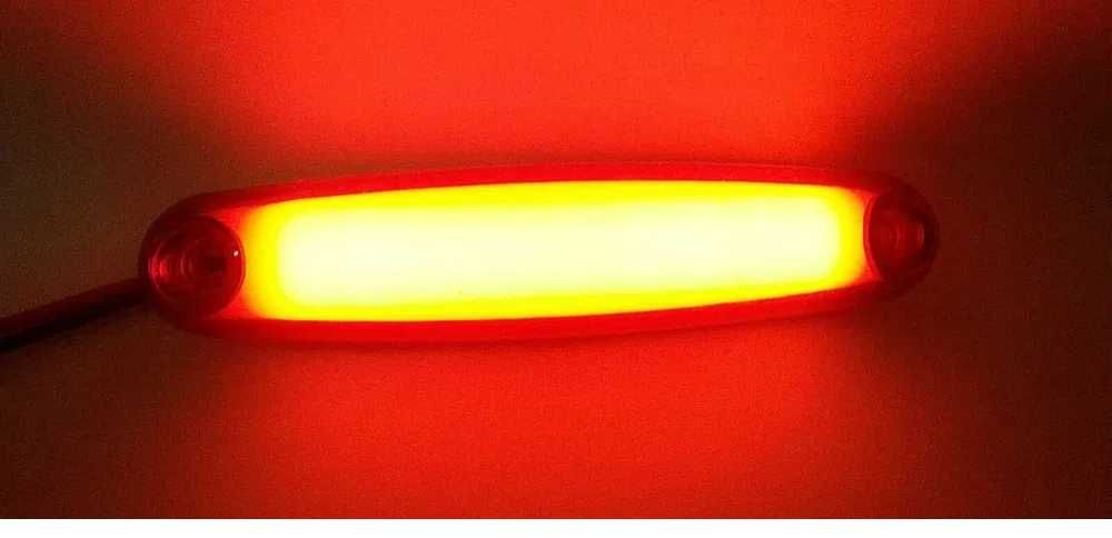 1бр. диодни  LED ЛЕД габарити НЕОН светлина 12-24V, 3 цвята