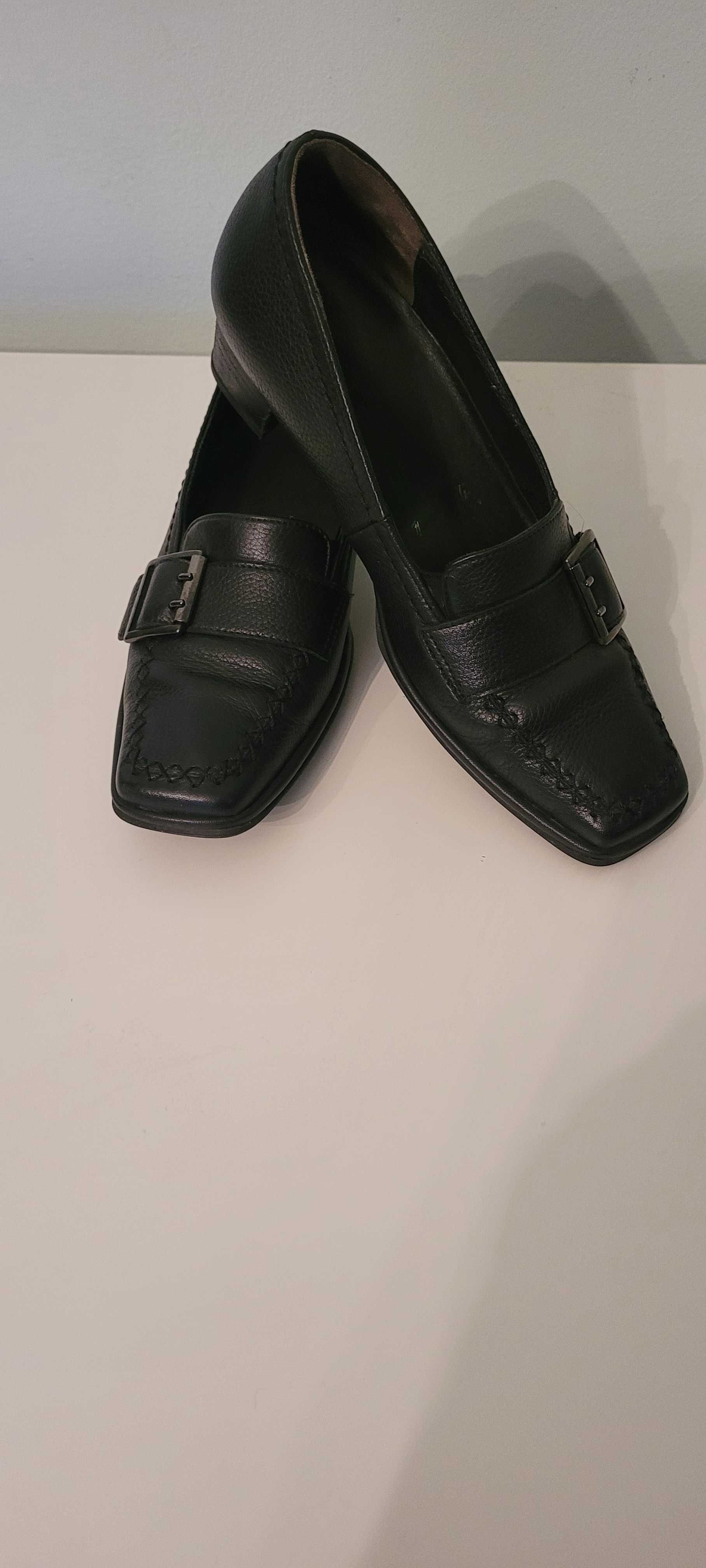 Pantofi negri, piele naturala, mar 34