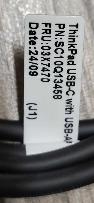 LENOVO Cablu ThinkPad USB-C cu adaptor USB A Nou