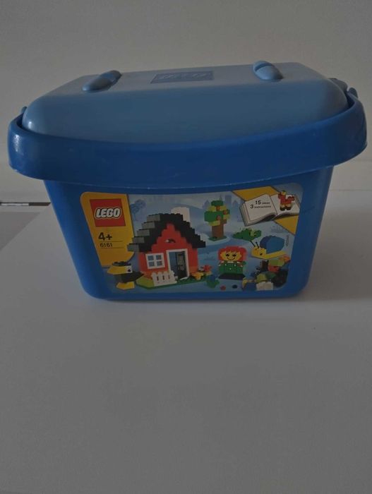 Кутия от конструктор LEGO, празна, цвят син