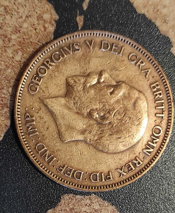 Монети Великобритания 1 пени - 5 бр.› Крал Джордж V  [1927-1936]