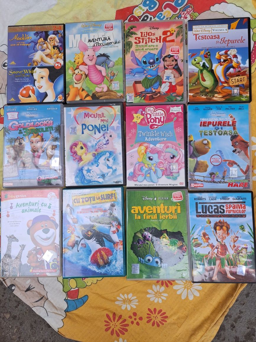 Colecții dvd-uri originale,  românești, străine, desene animate